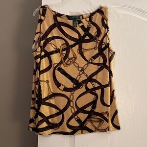 Lauren Ralph Lauren Top & Brown Blazer🐴Bundle